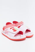 Pink Cherry Utility Sandals