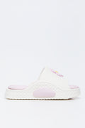 Cream Daisy Moulded Slides (1)