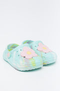 Mint Marble 3D Daisy Clogs