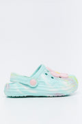 Mint Marble 3D Daisy Clogs (1)