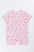 Pink Apple Print Zippy Romper (2)