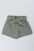 Fatigue Belted Poplin Shorts