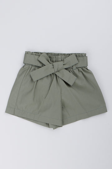 Fatigue Belted Poplin Shorts