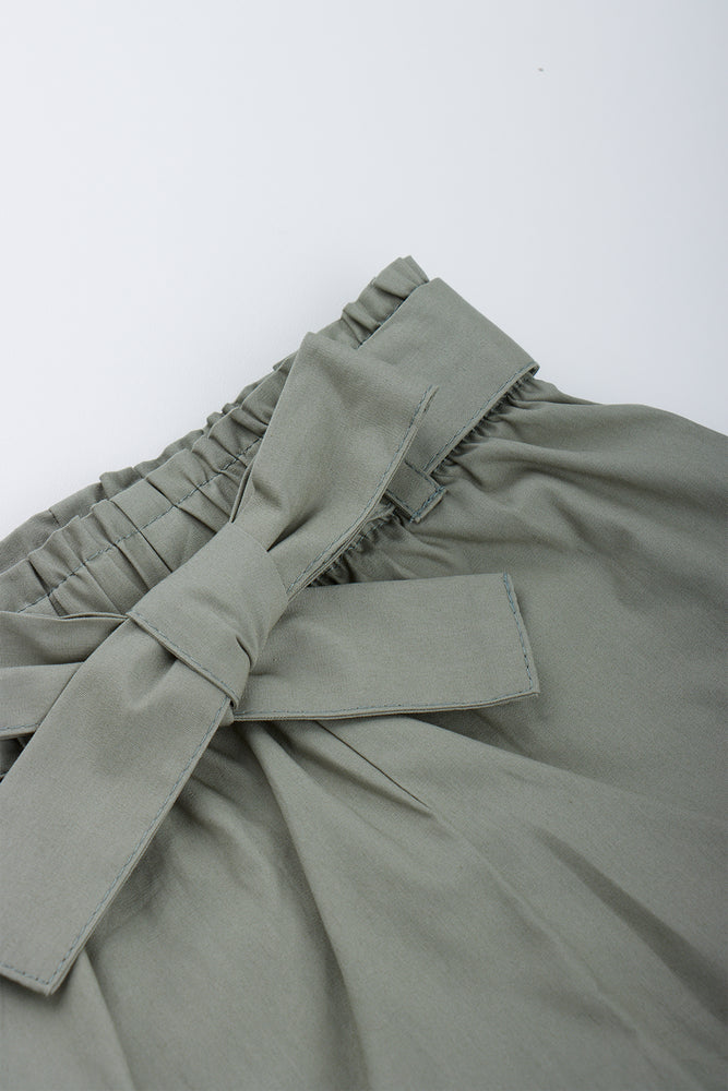 Fatigue Belted Poplin Shorts (1)