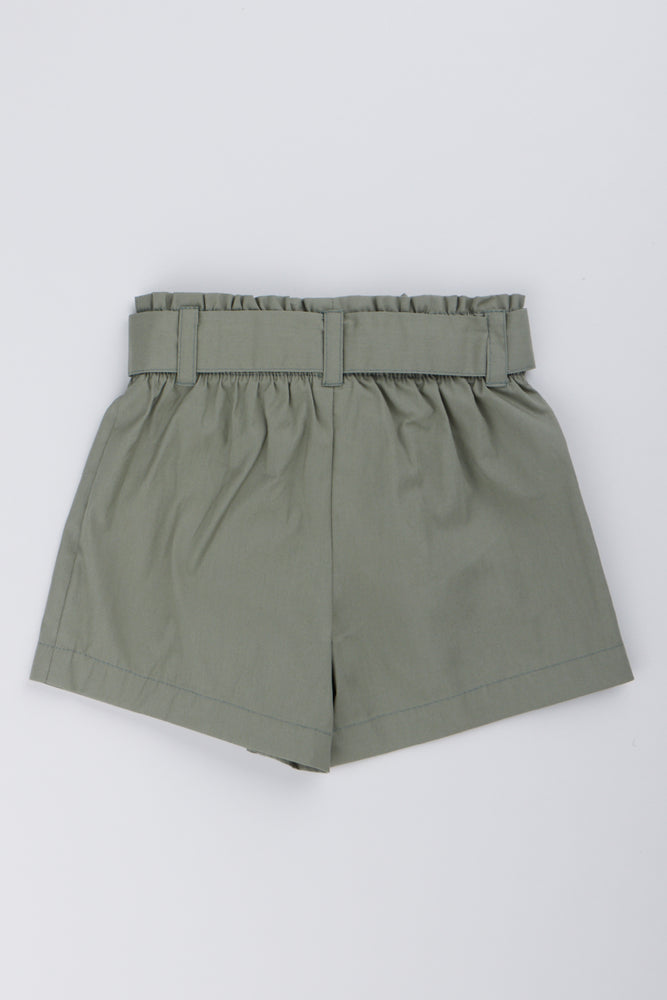 Fatigue Belted Poplin Shorts (2)