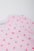 Pink Heart Puff Sleeve T-Shirt (1)