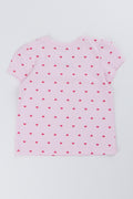 Pink Heart Puff Sleeve T-Shirt (2)