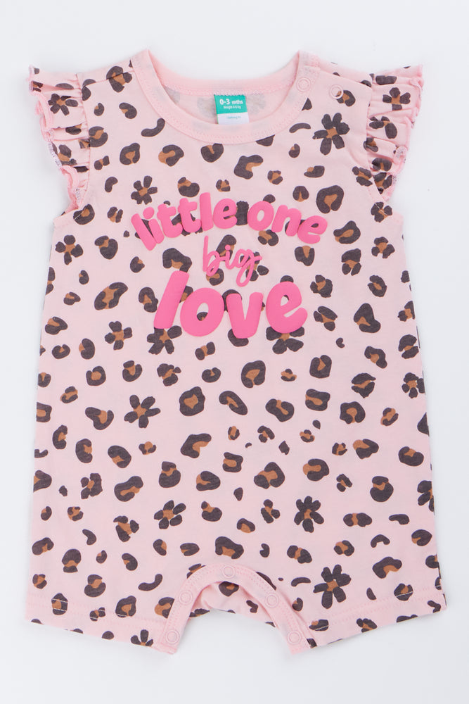 Pink Little One Big Love Romper