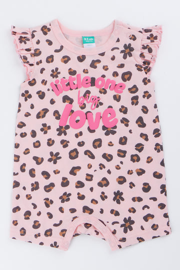 Pink Little One Big Love Romper