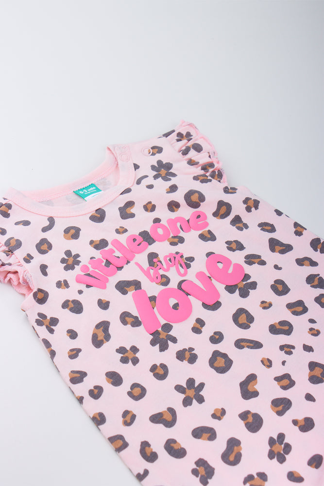 Pink Little One Big Love Romper (1)