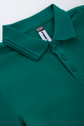 Green Short Sleeve Cotton Golfer (1)