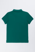 Green Short Sleeve Cotton Golfer (2)