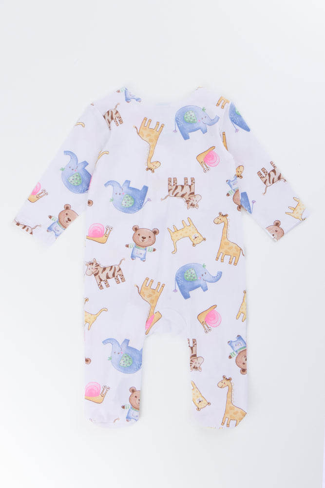 Animal Print Babygrow (2)