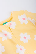 Yellow Floral Babygrow (1)