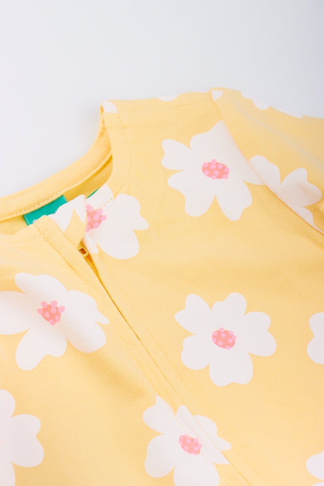 Yellow Floral Babygrow (1)