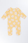 Yellow Floral Babygrow (2)
