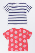 2 Pack Strawberry Stripe T-Shirts (2)