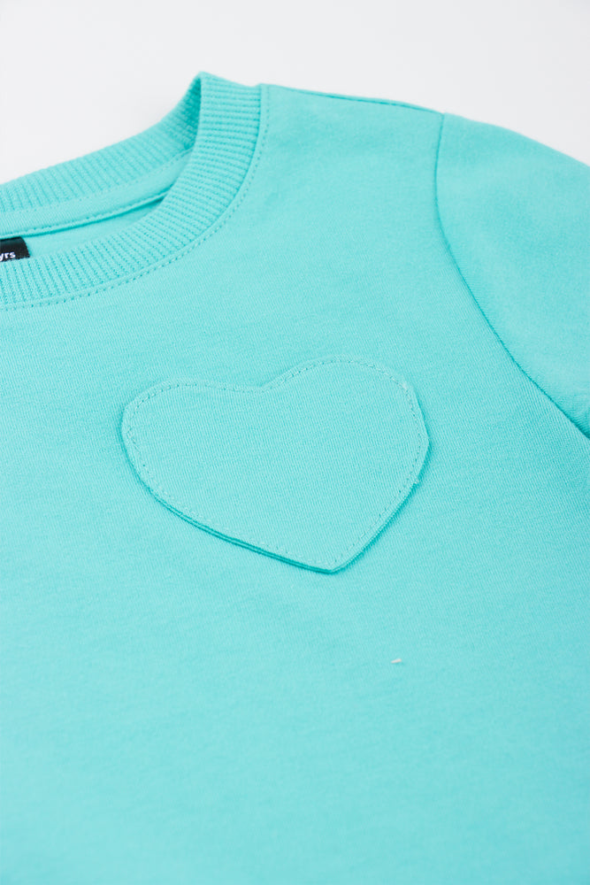 Turquoise Heart Pocket T-Shirt (1)