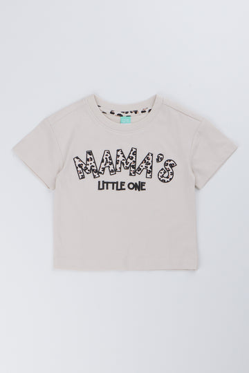 Stone Mama Print Boxy T-Shirt