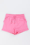 Pink Frilly Casual Shorts