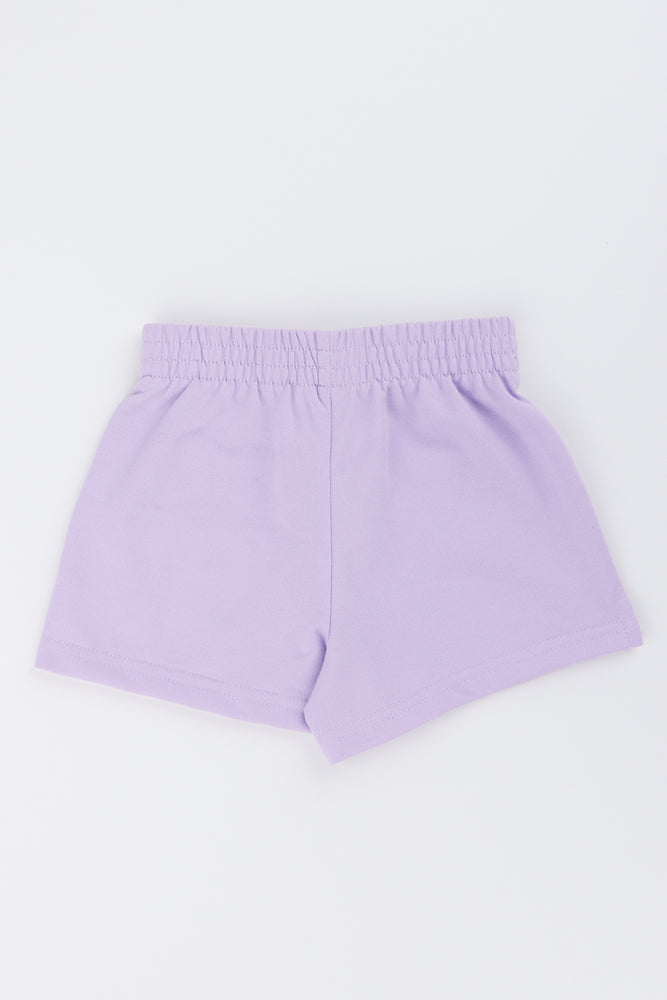 Lilac Knit Heart Pocket Shorts (2)