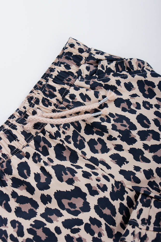 Leopard Print Frilly Shorts (1)