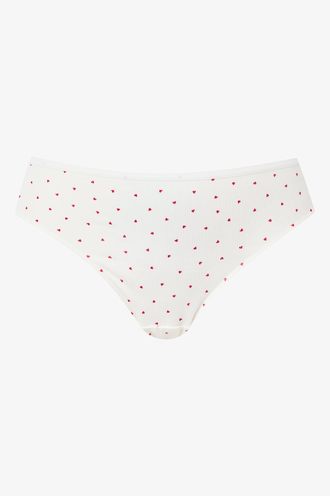 3 Pack Heart Print Brazilian Panties (1)