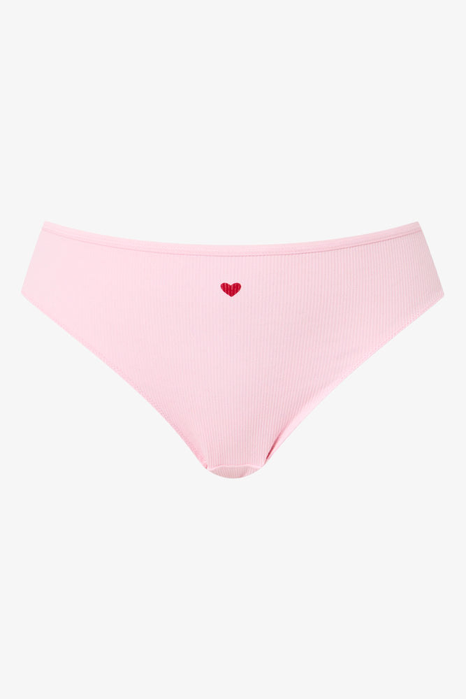 3 Pack Heart Print Brazilian Panties (3)