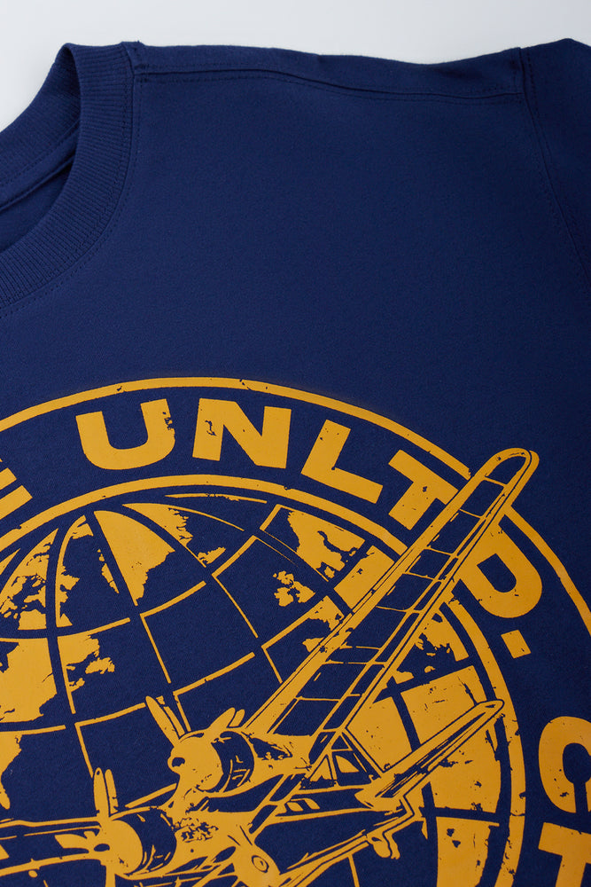 Navy Printed Adventure T-Shirt (1)