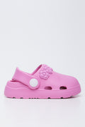 Pink Flower Trim Clogs (1)