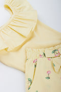 Yellow Cherry T-Shirt & Shorts Set (1)