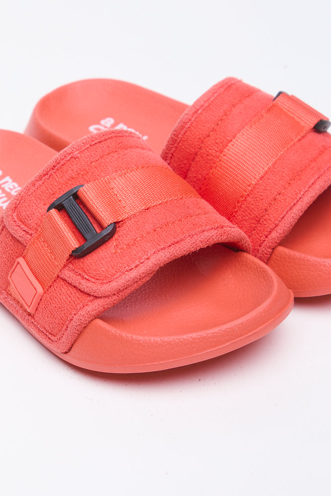 Orange Utility Slide Sandals (1)