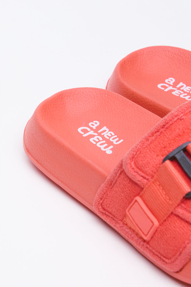 Orange Utility Slide Sandals (2)