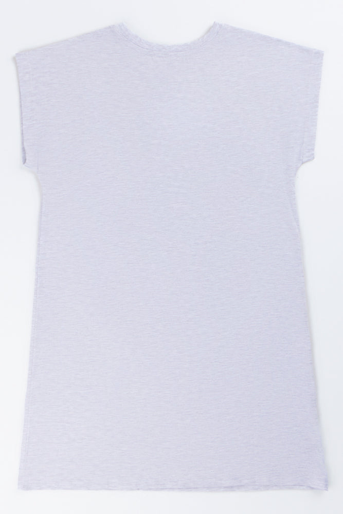 Grey Melange Graphic Sleepshirt (2)