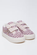 Leopard Print Glitter Sneakers