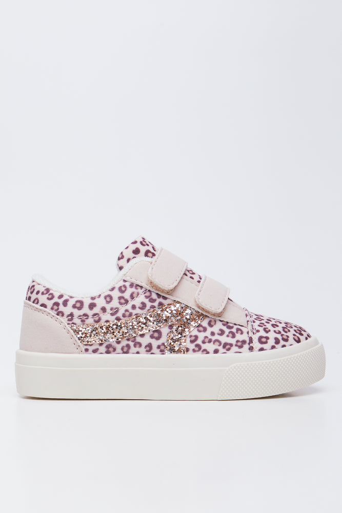 Leopard Print Glitter Sneakers (1)
