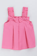 Pink Strappy Bow Detail Top