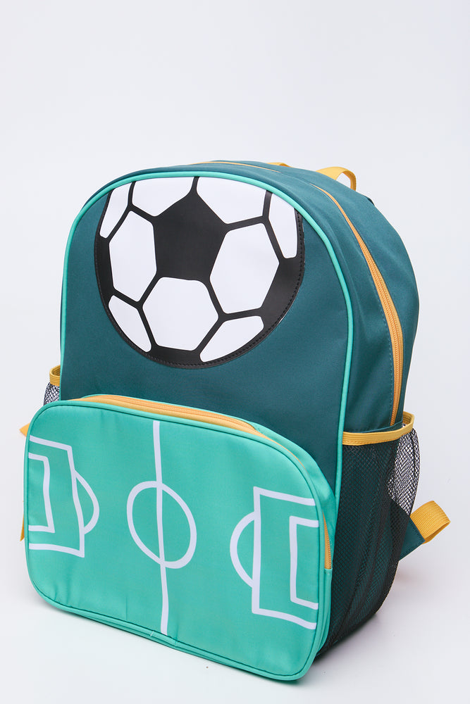 Green Soccer Graphic Backpack (1)