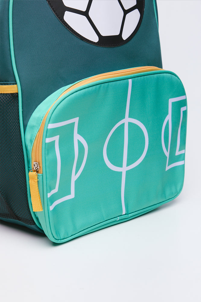 Green Soccer Graphic Backpack (2)