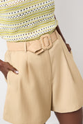 Tan Tailored Bermuda Shorts (3)