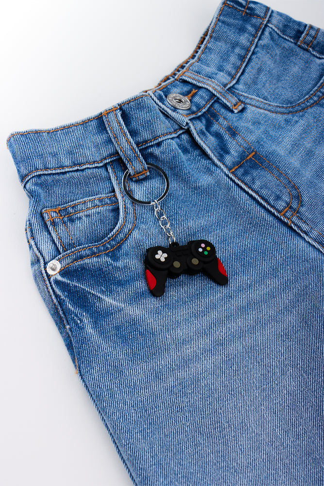 Light Blue Denim Jean Shorts (1)