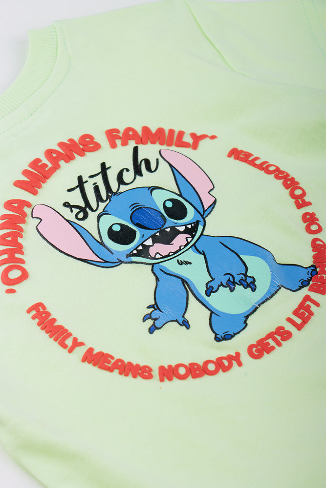 Lime Stitch Graphic T-Shirt (1)