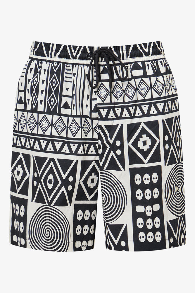 Abstract Print Heritage Shorts