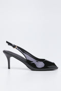 Black Patent Peep Toe Heels (1)