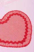 Pink Heart Ruffle T-Shirt (1)