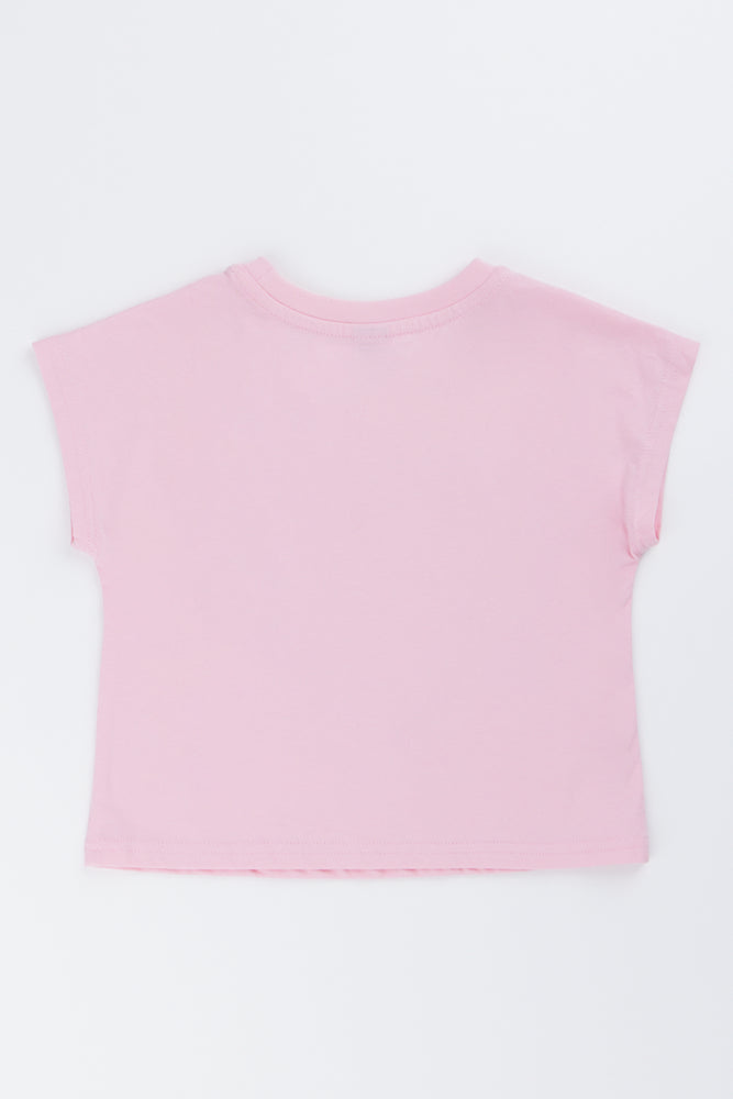 Pink Heart Ruffle T-Shirt (2)