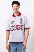 Graphic Knit Golf Shirt