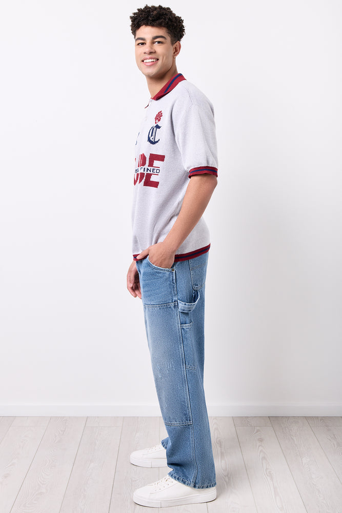 Graphic Knit Golf Shirt (1)
