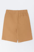 Brown Woven Pull On Shorts (2)