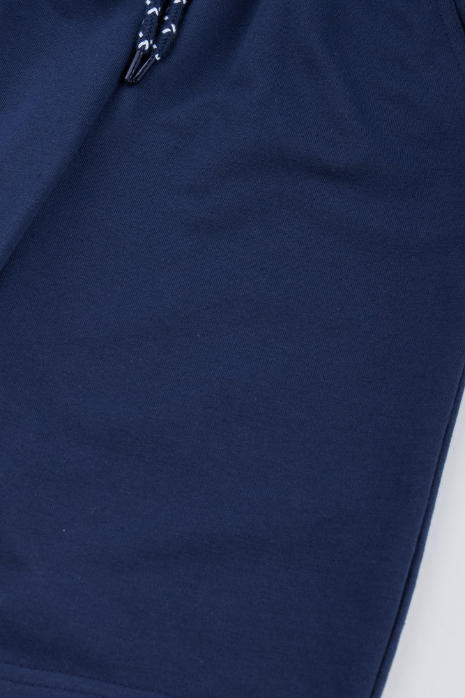 Navy Knit Shorts (1)